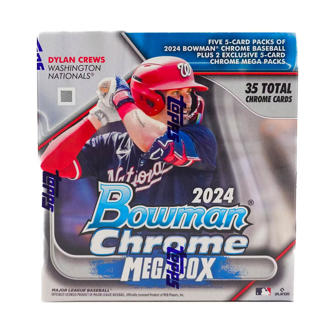 Experience the thrill of collecting with the 2024 Bowman Chrome Baseball Mega Box. This high-quality product features the latest technology and stunning design, making it a must-have for any baseball enthusiast. With exclusive cards and inserts, you can increase your chances of getting highly coveted items. Upgrade your collection today!