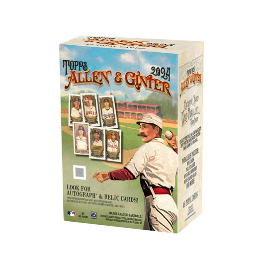 This 2024 Topps Allen &amp; Ginter Baseball Blaster Box is a must-have for any baseball fan. With top-quality cards featuring stars and rookies, this box is a collector's dream. With a variety of inserts and parallels, this box offers endless possibilities for building your collection.