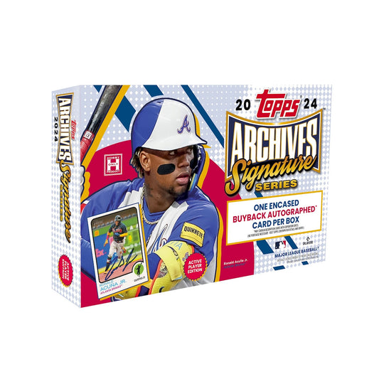 <p data-mce-fragment="1">Unleash your collecting passion with the 2024 Topps Archives Signature Series Active Hobby Box. This box features a premium selection of Active Player Autographs, each individually signed and numbered by the player. Don't miss out on the chance to add these unique and valuable cards to your collection!</p>