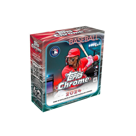 Unleash the power of 2024 Topps Chrome Baseball with our new Monster Box! Packed with exclusive features, this box is a must-have for any baseball fan. From rookie cards to special inserts, experience the thrill of the game in a whole new way. Don't miss out on this ultimate collector's item!