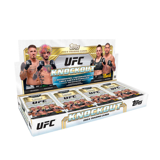 Experience the ultimate in UFC collectibles with the 2024 Topps Knockout UFC Hobby Box. This premium box features rare and autographed cards from top UFC athletes, making it a must-have for any fan or collector. With a limited production run, this box offers a unique opportunity to own exclusive pieces of UFC history.