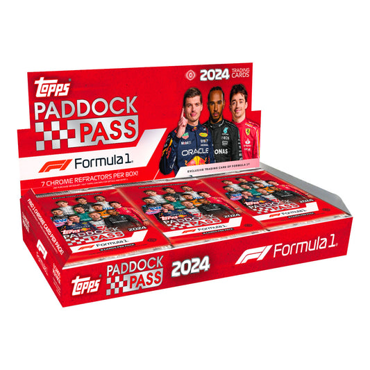 Experience the thrill of Formula 1 racing with the 2024 Topps Paddock Pass Hobby Box. Featuring exclusive access to on-track action and behind-the-scenes footage, this hobby box is a must-have for any motorsports enthusiast. With a limited release and collectible cards featuring top drivers, be sure to grab yours before they're gone.