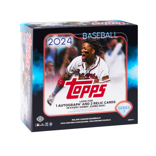 2024 Topps Series One Baseball Jumbo Box Unleash the power of the game with the 2024 Topps Series One Baseball Jumbo Box! Featuring all the essential features for an ultimate baseball experience, this jumbo box includes exclusive cards and collectibles for every die-hard fan. Get ready to feel the thrill of the game with this one-of-a-kind box.