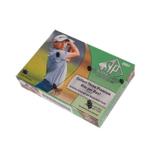 Experience the thrill of the game with the 2024 Upper Deck SP Game Used Golf Hobby Box! This premium box features exclusive collectibles from top PGA Tour players. Complete your collection with autographed memorabilia, game-worn gear, and more. Perfect for avid golfers and collectors alike!