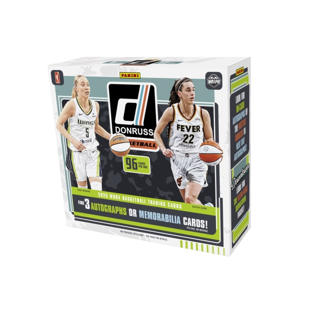 Discover the excitement of the 2025-26 Panini Donruss WNBA Basketball Hobby Box, packed with exclusive cards featuring your favorite WNBA stars. Each box offers a thrilling mix of rookies, veterans, and potential rare inserts, making it perfect for collectors and fans eager to enhance their collection. Uncover stunning player designs and chase limited parallels that bring value and excitement to your hobby. Elevate your WNBA card collection with this must-have release and experience the thrill of every pack