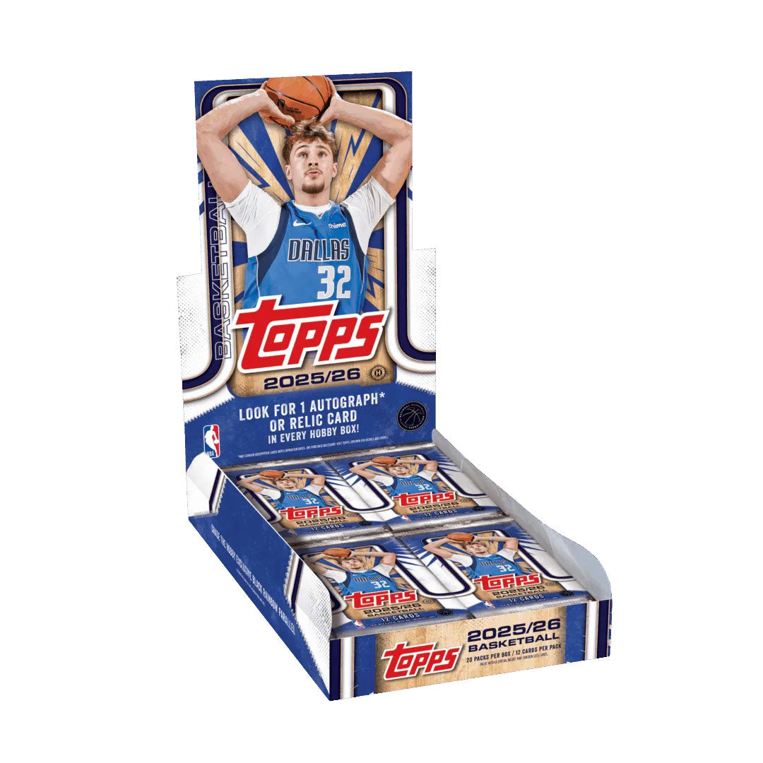 Unlock the excitement of the 2025-26 basketball season with the Topps Basketball Hobby Box. Each box is packed with exclusive cards, including sought-after rookies, rare inserts, and potential autographs. Perfect for collectors aiming to boost their collection or find that standout card. Experience the thrill of every pack and add valuable pieces to your basketball memorabilia today.