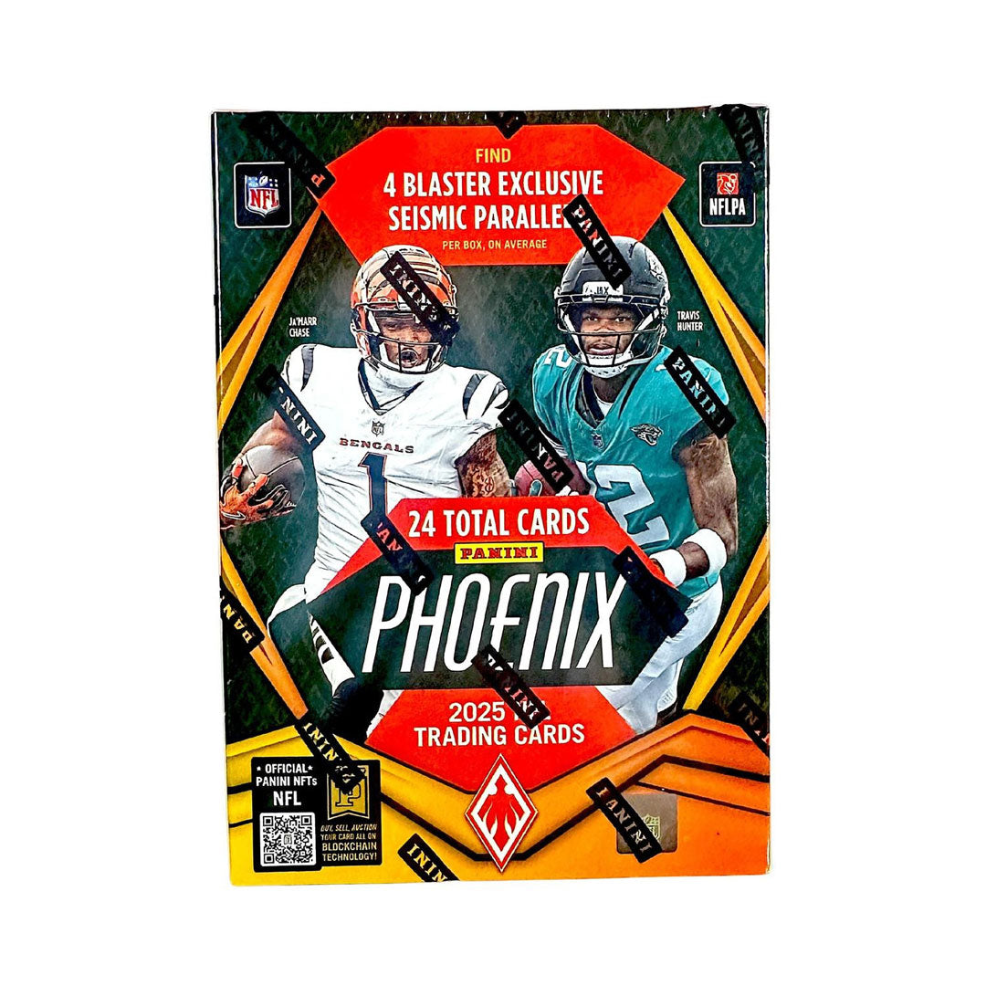Unlock the excitement of 2025 football with the Panini Phoenix Hobby Blaster Box. Each box delivers premium packs packed with rookie cards, autographs, and rare inserts from the season's hottest players. Perfect for collectors seeking authentic memorabilia and investment-grade cards. Build your collection with guaranteed hits and chase those coveted parallel variations. Whether you're a seasoned collector or just starting out, this blaster box offers exceptional value and the thrill of discovering your next