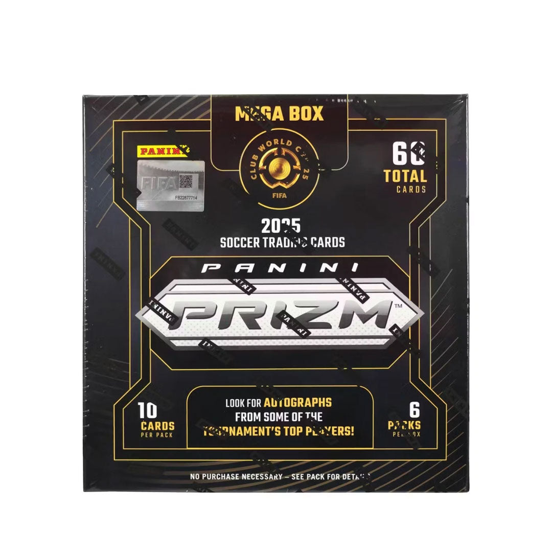 Elevate your soccer card collection with the 2025 Panini Prizm FIFA Club World Cup Soccer Hobby Mega Box. Packed with exclusive Prizm parallels and rookie cards, this box offers a thrilling chance to uncover rare inserts and autographs from top international clubs. Perfect for passionate collectors and fans eager to capture the excitement of the FIFA Club World Cup in stunning detail and vibrant design. Don’t miss your opportunity to own a piece of soccer history with every pack!