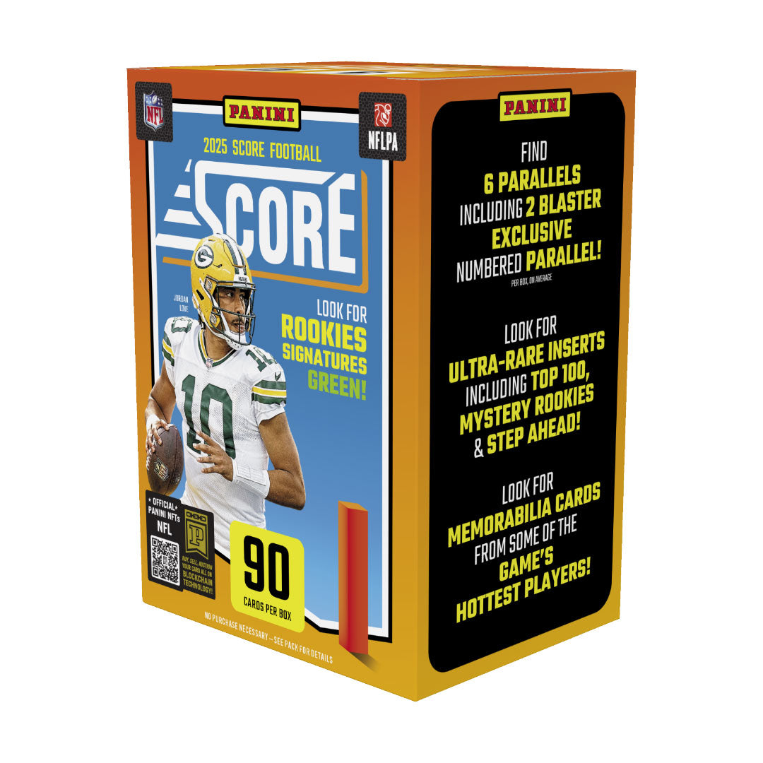 Discover the excitement of the 2025 Panini Score Football Hobby Blaster Box, packed with exclusive cards featuring top rookies and stars. This box offers collectors a chance to find rare inserts and autographs, making it a must-have for football fans and card enthusiasts alike. Elevate your collection with high-quality, sought-after cards that capture the thrill of the season. Don’t miss out on this opportunity to score big with every pack!