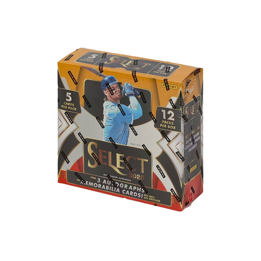 Elevate your baseball card collection with the 2025 Panini Select Baseball Hobby Box. Each box delivers premium packs packed with sought-after rookie cards, autographs, and rare parallels from today's biggest MLB stars. Select's innovative design features stunning artwork and cutting-edge card technology that collectors crave. Whether you're building a complete set or hunting for that one signature card, this hobby box offers exceptional value and the thrill of discovery. Perfect for serious collectors and 