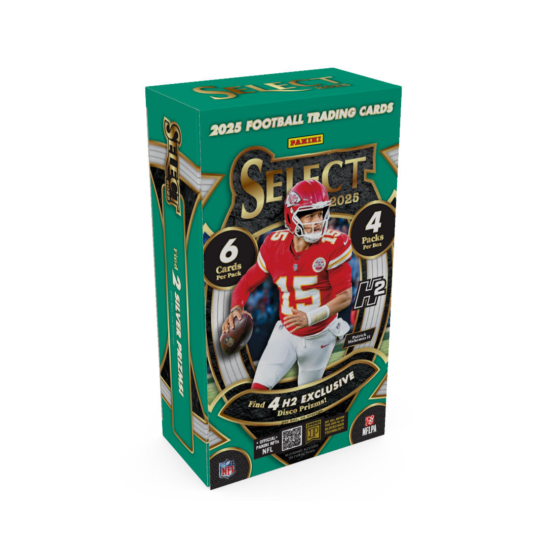 Unlock premium football cards with the 2025 Panini Select H2 Football Box. This highly anticipated release features exclusive autographs, rare parallels, and sought-after rookie cards from the NFL's top talent. Each box delivers multiple hits and premium inserts designed for serious collectors. Perfect for building your collection or finding valuable cards to trade. Experience the thrill of opening Select—where every pack holds the potential for championship-caliber pulls.