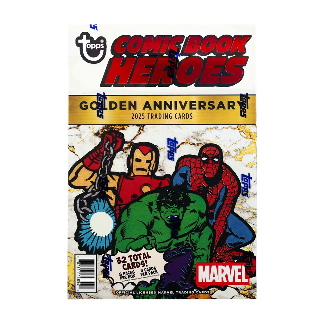 Celebrate 50 years of iconic Marvel heroes with the 2025 Topps Marvel Comic Book Heroes 1975 Golden Anniversary Hobby Box. This collectible set honors the classic era, featuring vibrant cards that capture the legendary characters and moments from 1975. Perfect for passionate fans and serious collectors, this box delivers a nostalgic experience while offering the potential for valuable inserts. Add this must-have anniversary edition to your collection and relive the golden age of Marvel comics.
