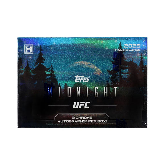 Discover the excitement of the 2025 Topps Midnight UFC Hobby Box, a must-have for any MMA card collector. Packed with exclusive, limited-edition cards featuring your favorite UFC fighters, this hobby box offers rare inserts and autographs that can elevate your collection. Each box delivers high-quality designs and thrilling chase cards that capture the intensity of the sport. Perfect for passionate fans and serious hobbyists looking to own standout memorabilia from the 2025 UFC season. Don’t miss your chanc