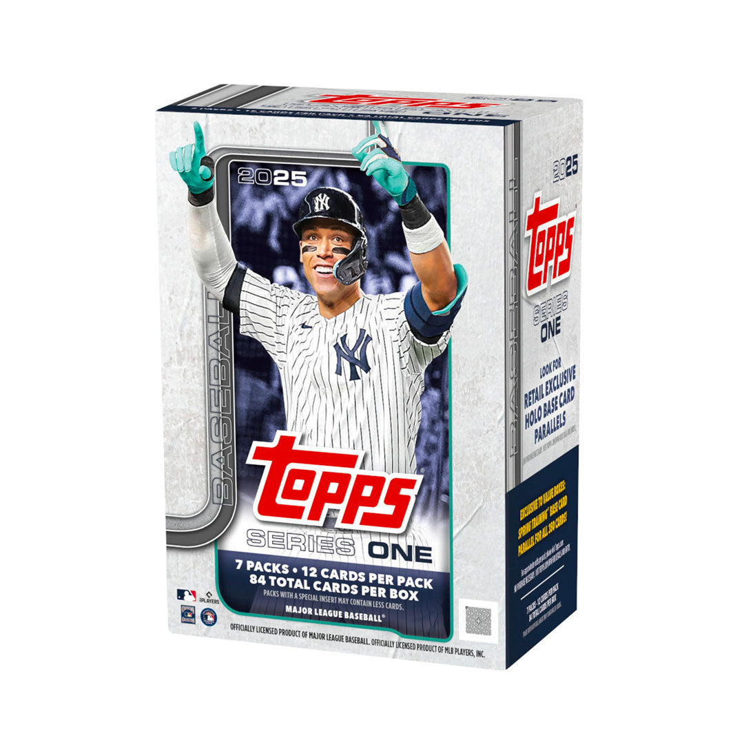 Get ready to collect the hottest baseball cards of the year with the 2025 Topps Series One Baseball Blaster Box! This box includes a variety of exclusive cards and a chance to find rare autographed cards. Build your collection and feel the thrill of the game with each pack you open.