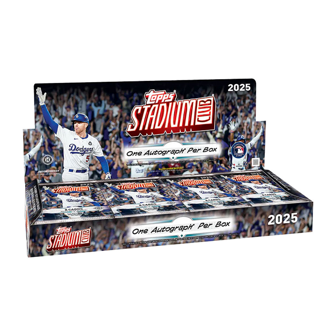 Dive into the 2025 Topps Stadium Club Baseball Hobby Box and experience premium card collecting at its finest. Each box delivers multiple packs packed with stunning photography, rare autographs, and exclusive memorabilia cards featuring today's biggest baseball stars. Stadium Club's iconic design and limited print runs make every pull feel special. Whether you're a seasoned collector or building your first collection, this hobby box offers exceptional value and the thrill of discovering chase cards that cou