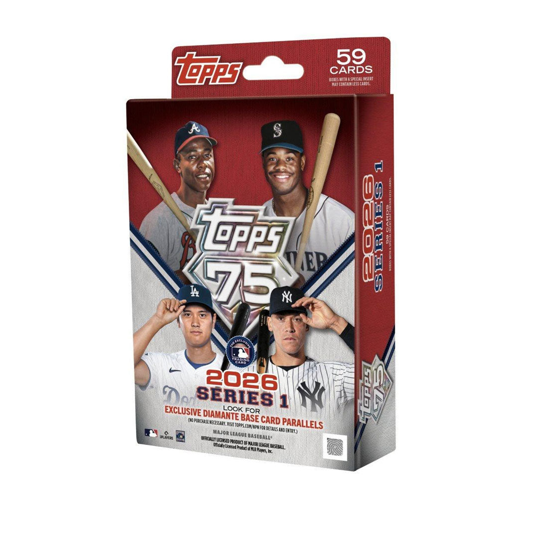 Dive into the 2026 baseball card season with the Topps Series One Hanger Box, your gateway to discovering rookie sensations and star players. Each box delivers premium trading cards featuring the latest roster updates, stunning photography, and collectible designs that capture the excitement of the game. Whether you're a seasoned collector building your portfolio or a passionate fan hunting for that signature card, this hanger box offers exceptional value and the thrill of the pull. Start your collection to