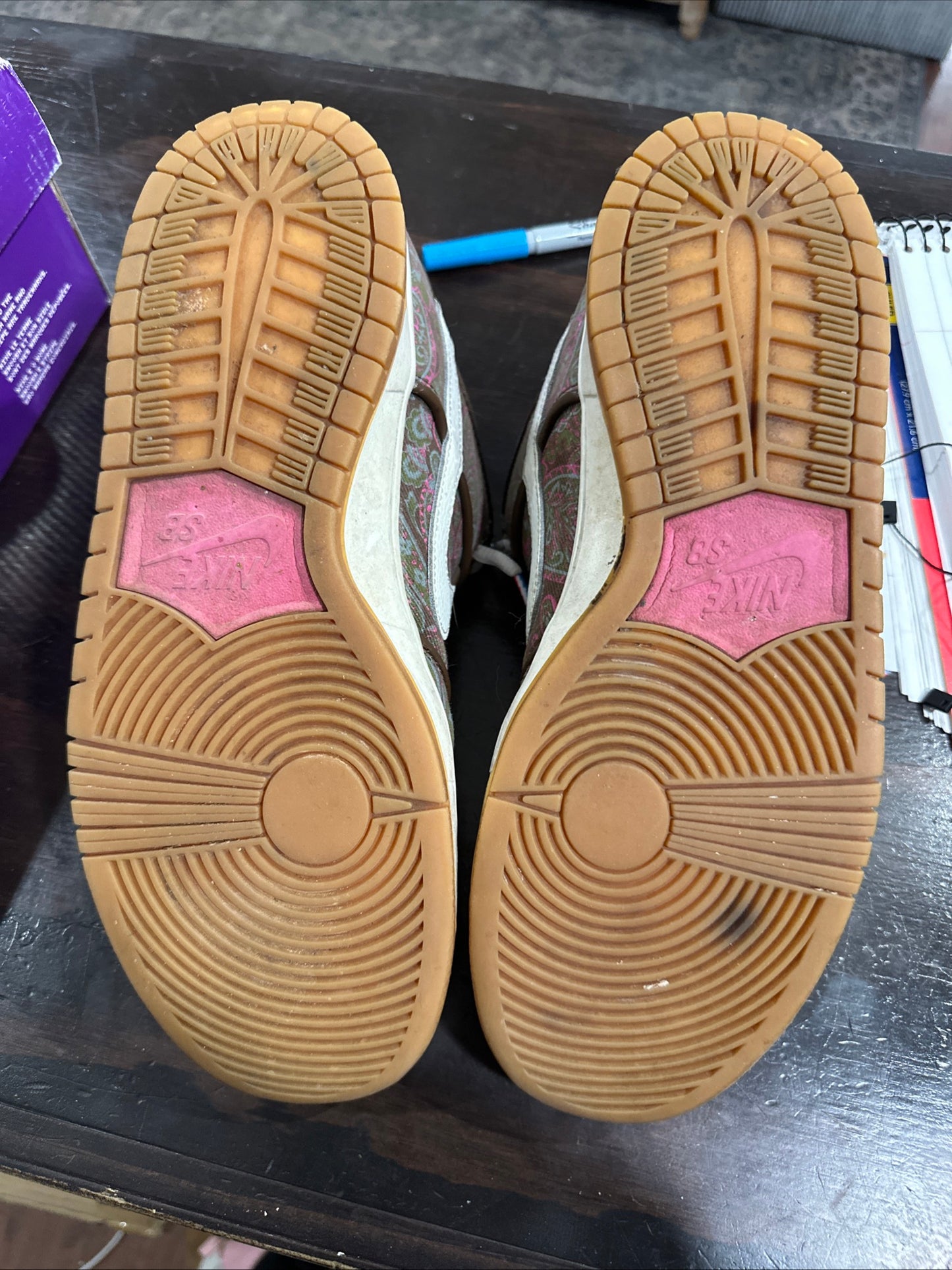 *USED* Dunk Low Sb Brown Paisley ( Size 10 )