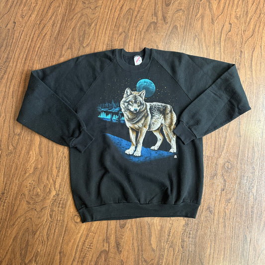 *VINTAGE* Wolf Crewneck (FITS X-LARGE)