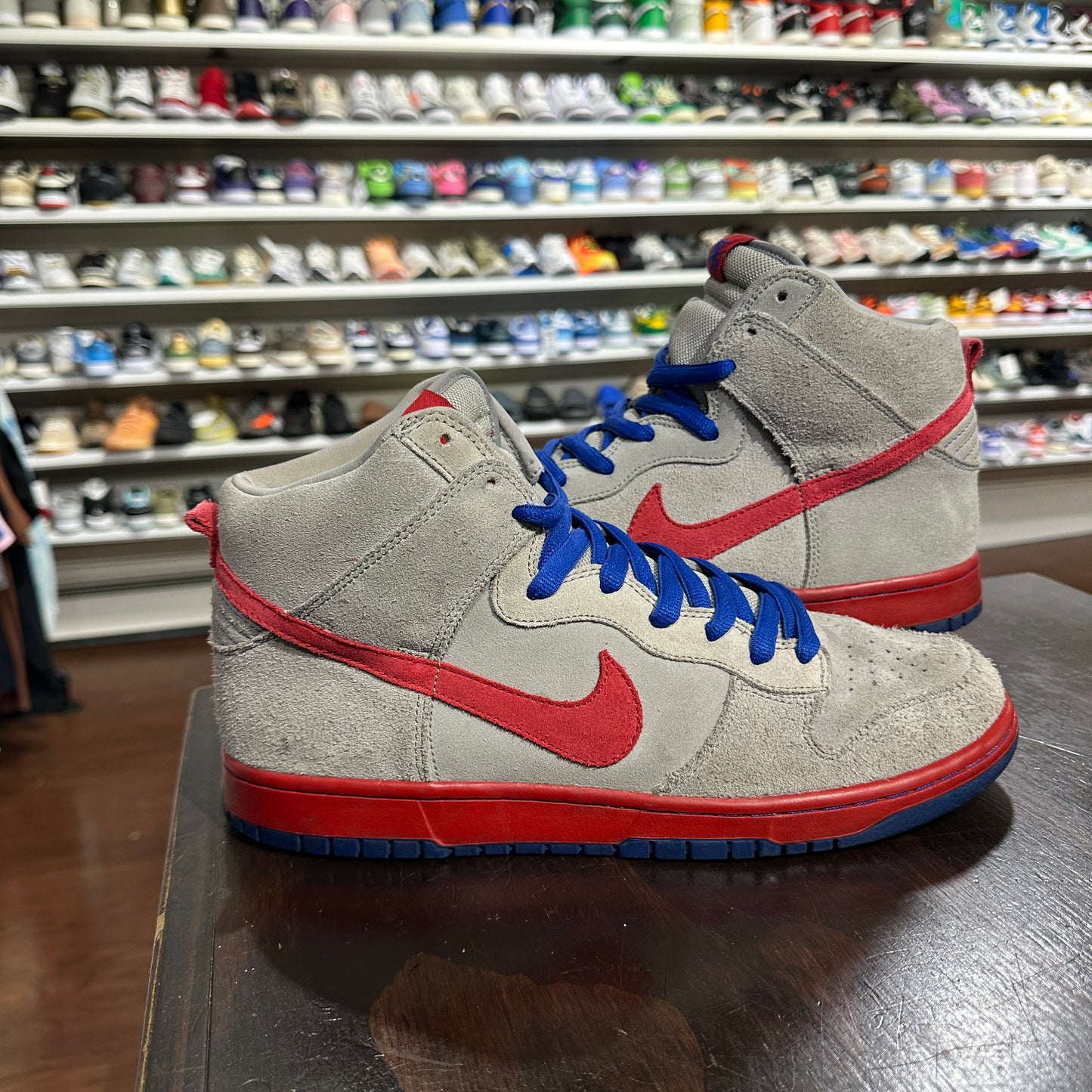 *USED Nike SB dunk high medium grey royal (Size 12)