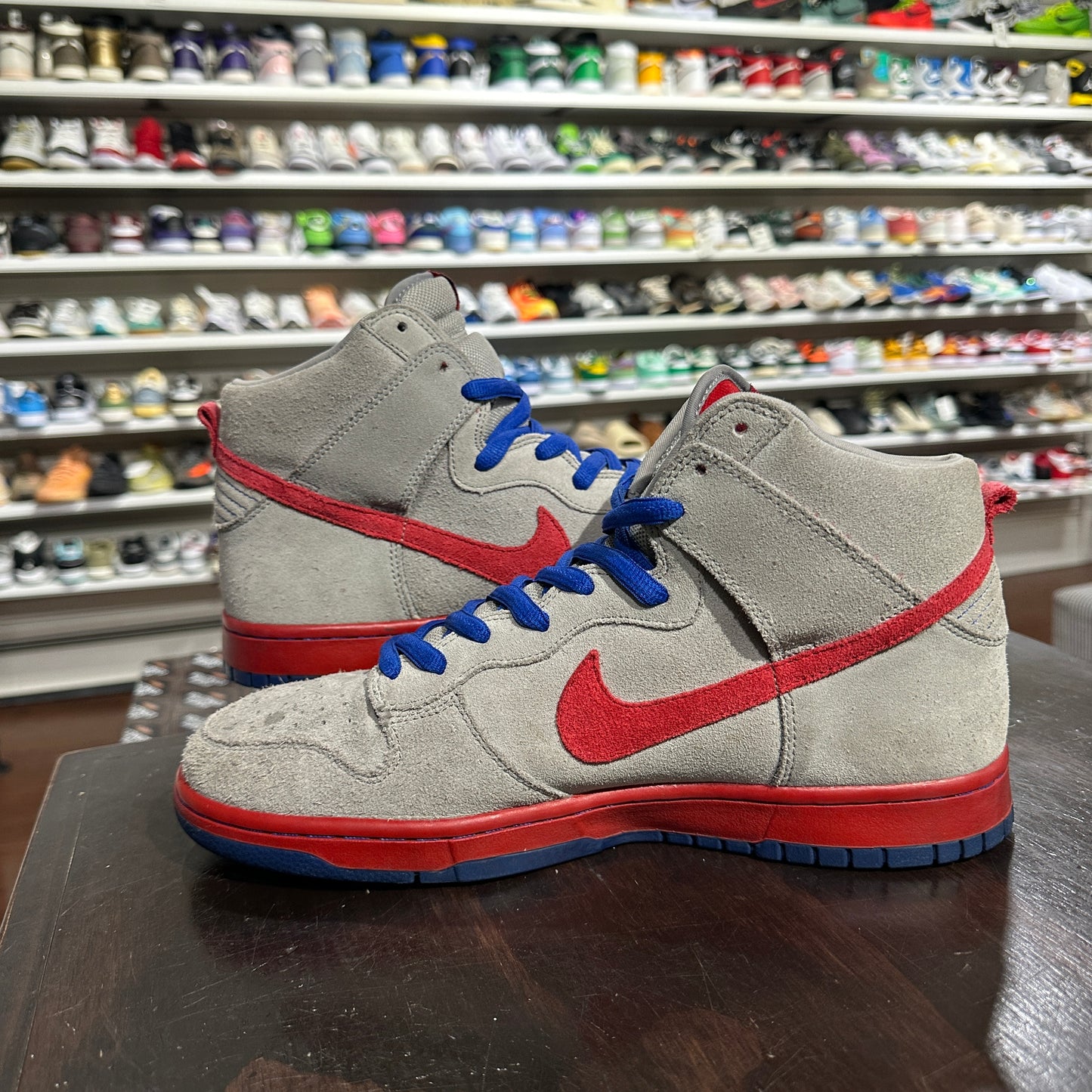 *USED Nike SB dunk high medium grey royal (Size 12)