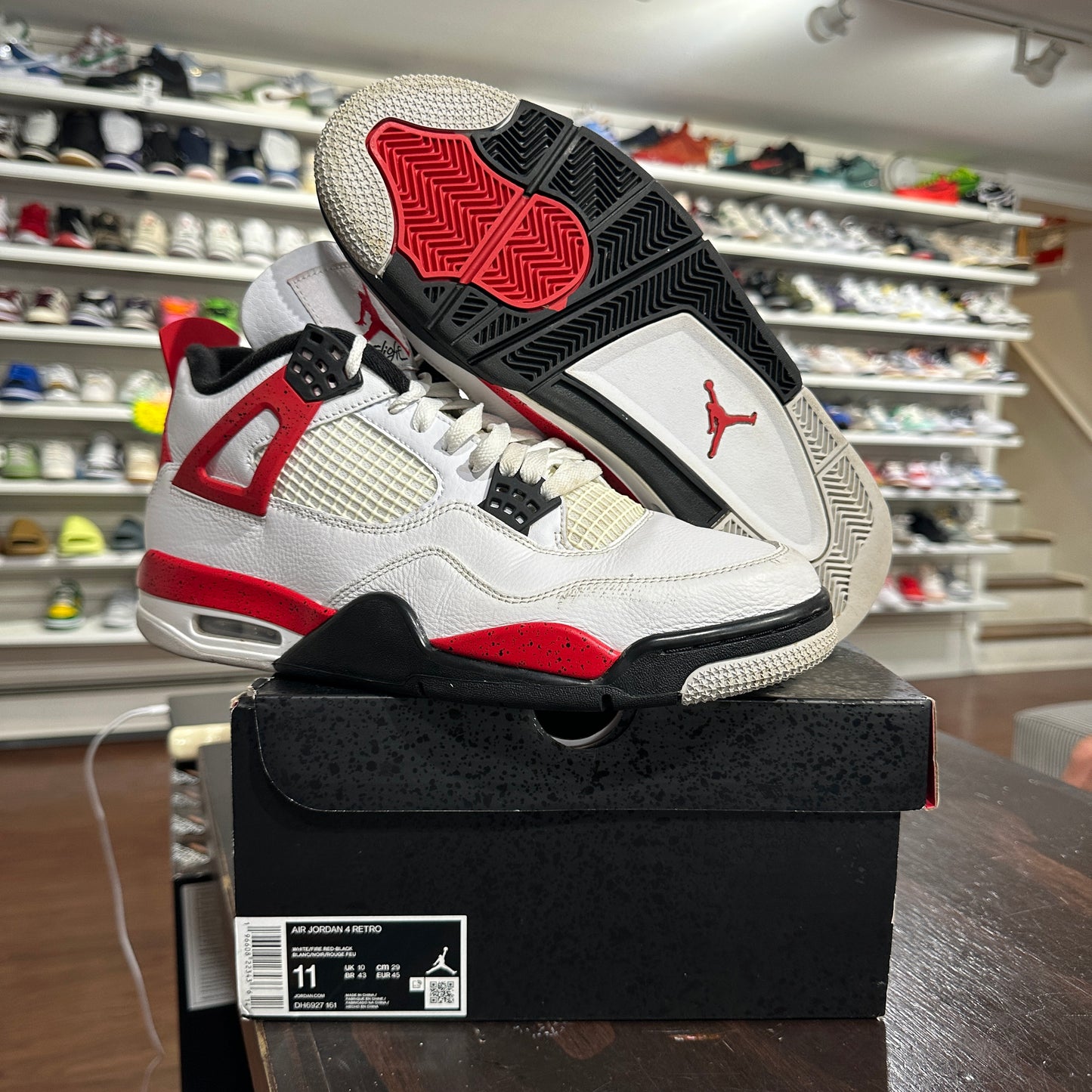 *USED* Jordan 4 Red Cement (size 11)