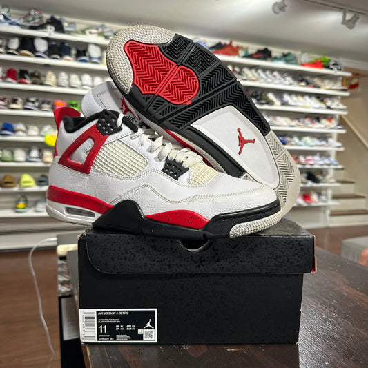 *USED* Jordan 4 Red Cement (size 11)