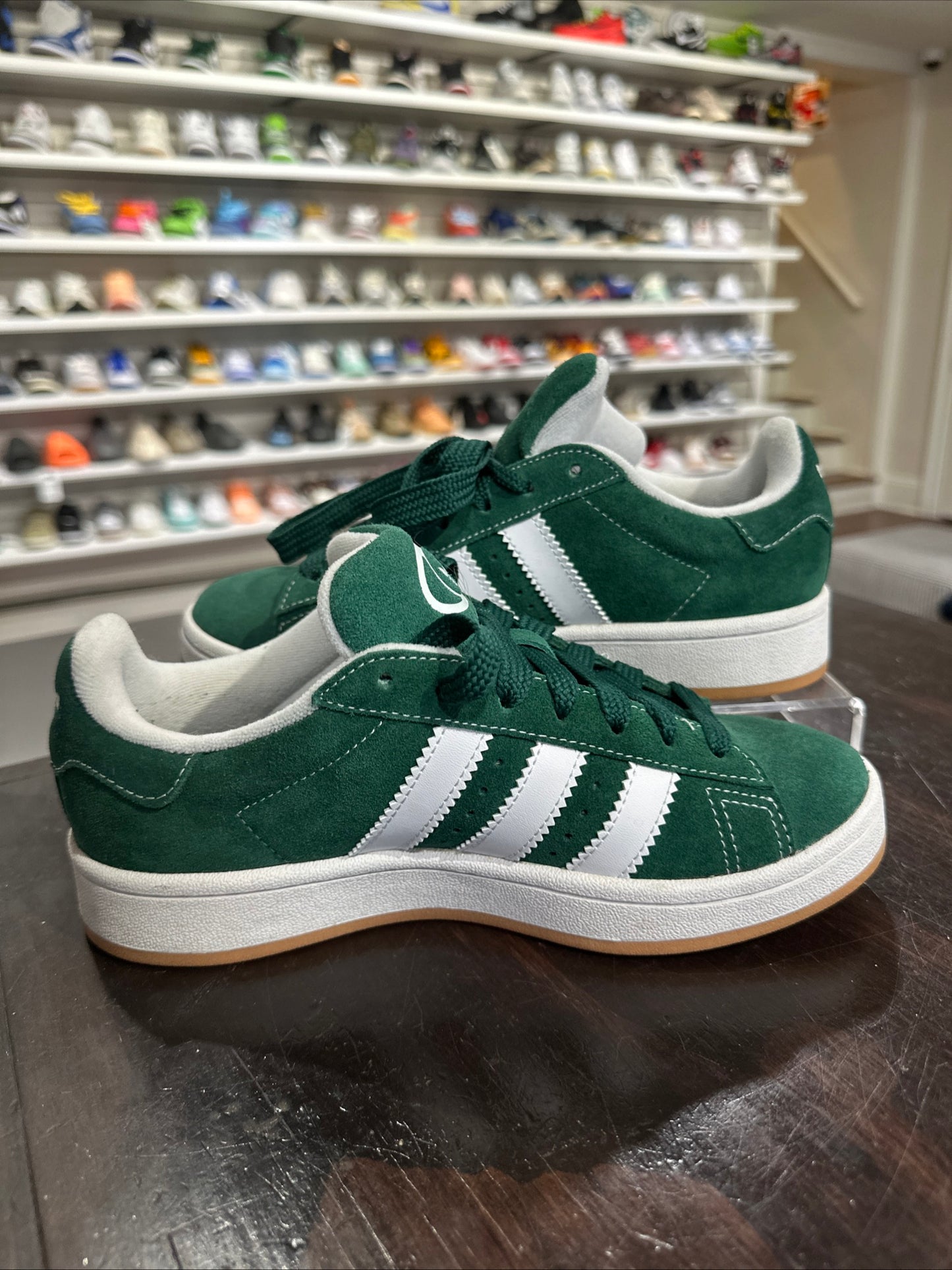 *USED* Adidas Campus 00 Green Gum (Size 5Y)