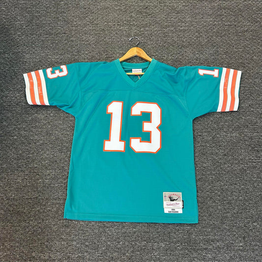 Mitchell And Ness NFL Legacy Collection Authentic Dolphins Jersey Marino (Mens)
