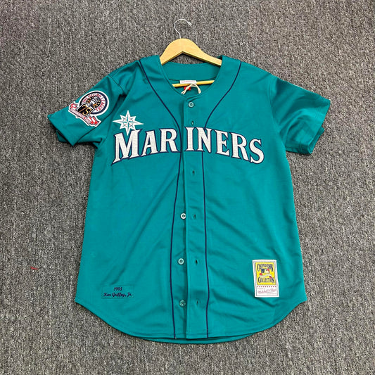 Mitchell And Ness MLB Cooperstown Collection Authentic Jersey Griffey Mariners (Mens)