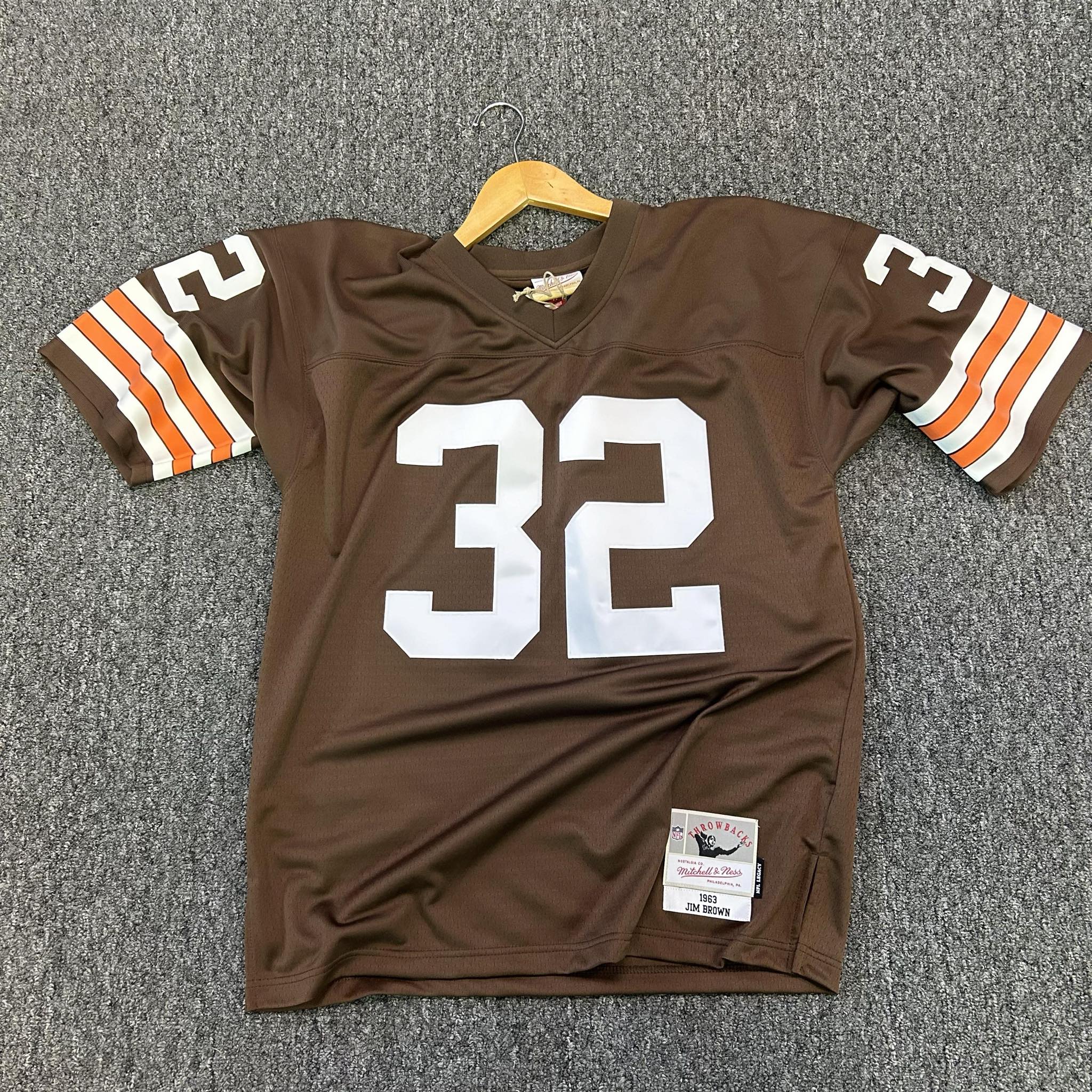 Mitchell And Ness NFL Legacy Collection Authentic Browns Jersey Jim Br Sports Connection