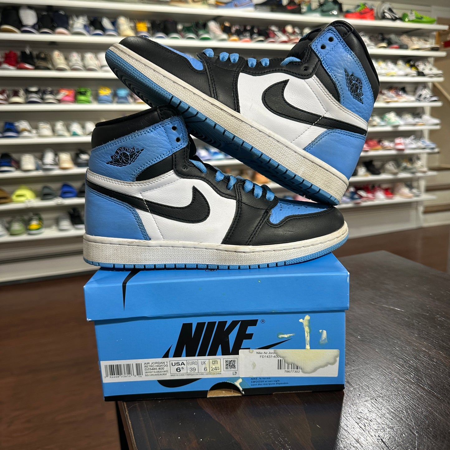 *USED* Jordan 1 High UNC Toe (Size 6.5Y)