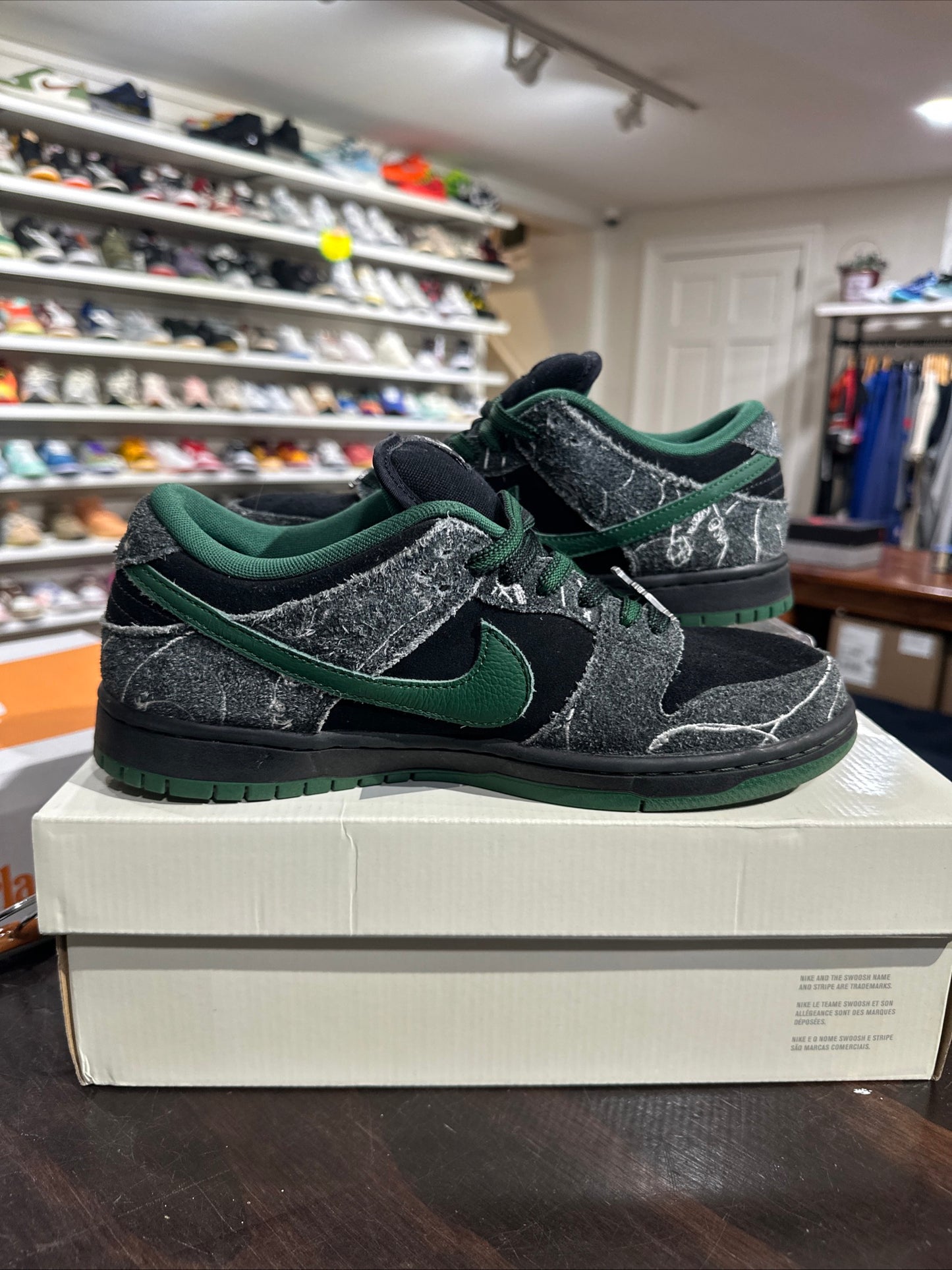 *USED* Nike SB Dunk Low There Skateboards (Size 8.5)