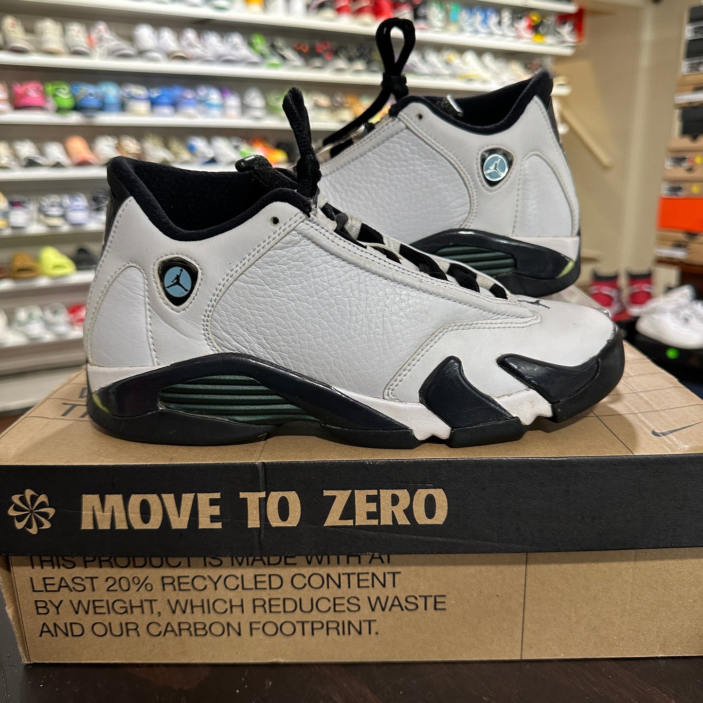 *USED* Jordan 14 Oxidized Green (Size 5.5Y)