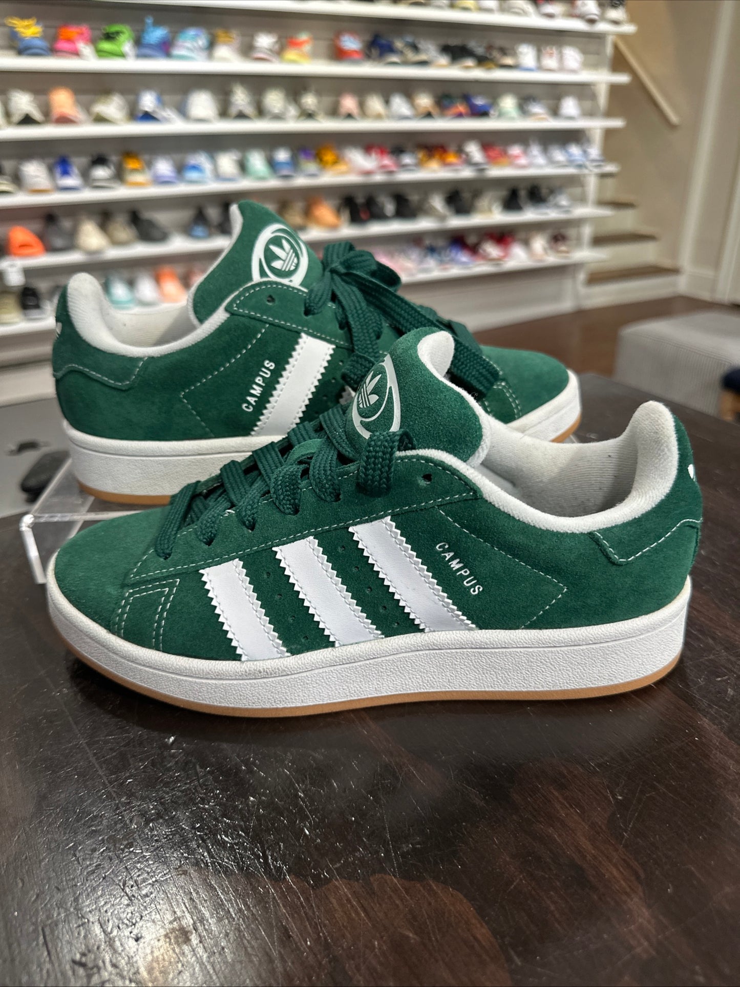 *USED* Adidas Campus 00 Green Gum (Size 5Y)
