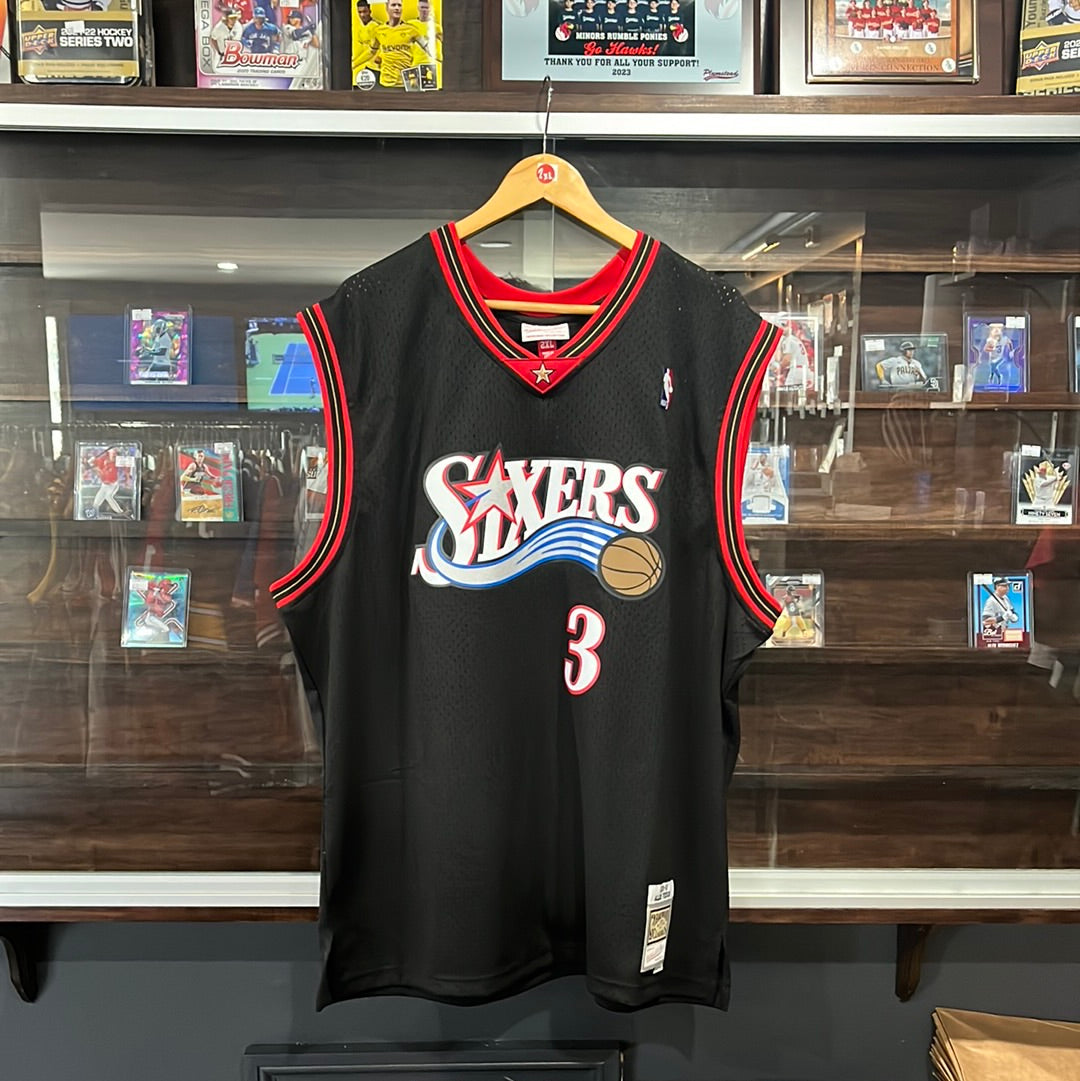 Mitchell And Ness NBA Swingman Jersey Sixers Iverson Black (Mens)