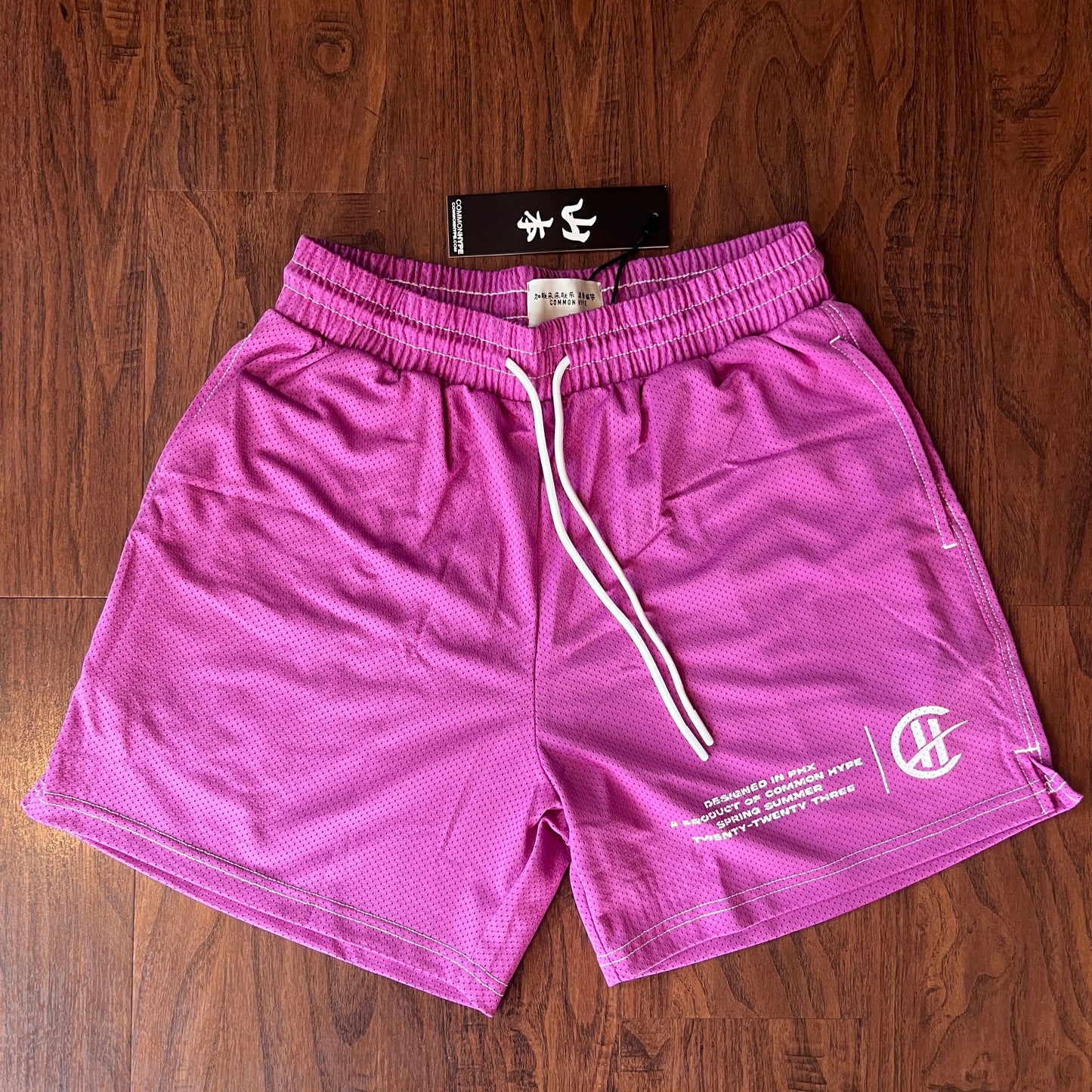 Common Hype Premium WildBerry Contrast Stitch Mesh Shorts