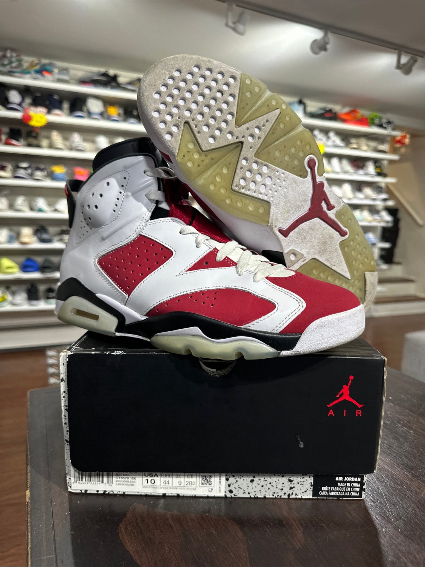 *USED* Jordan 6 Carmine (size 10)