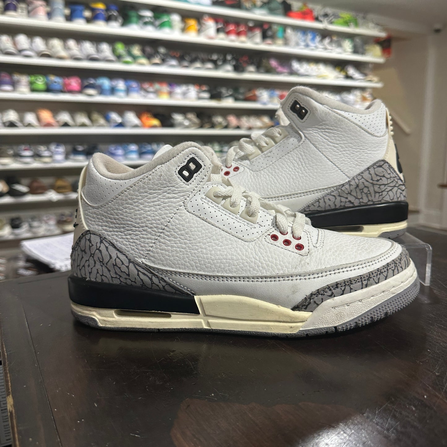 *USED* Air Jordan 3 Reimagined White Cement (size 5.5y)