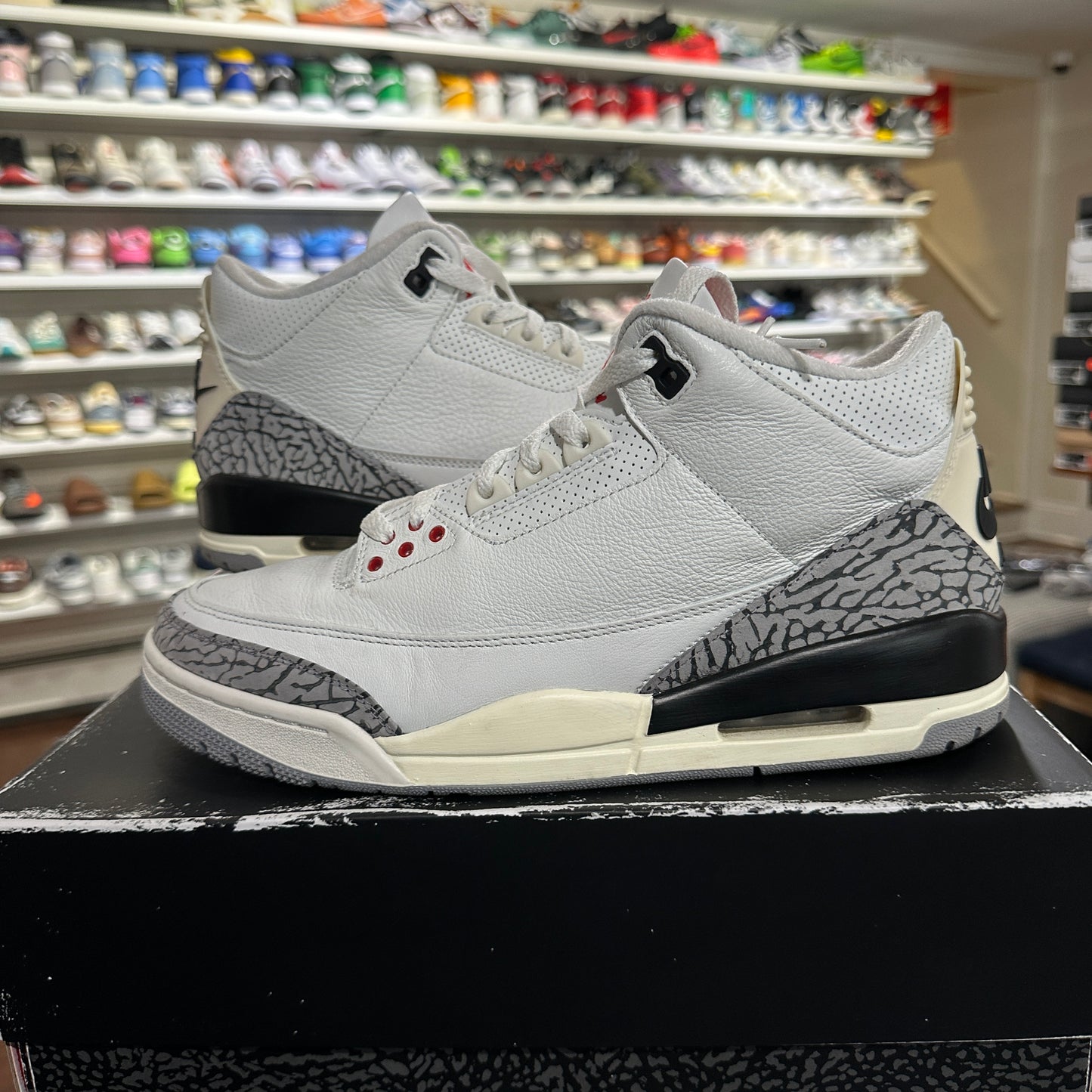 *USED* Air Jordan 3 Reimagined White Cement (size 10)