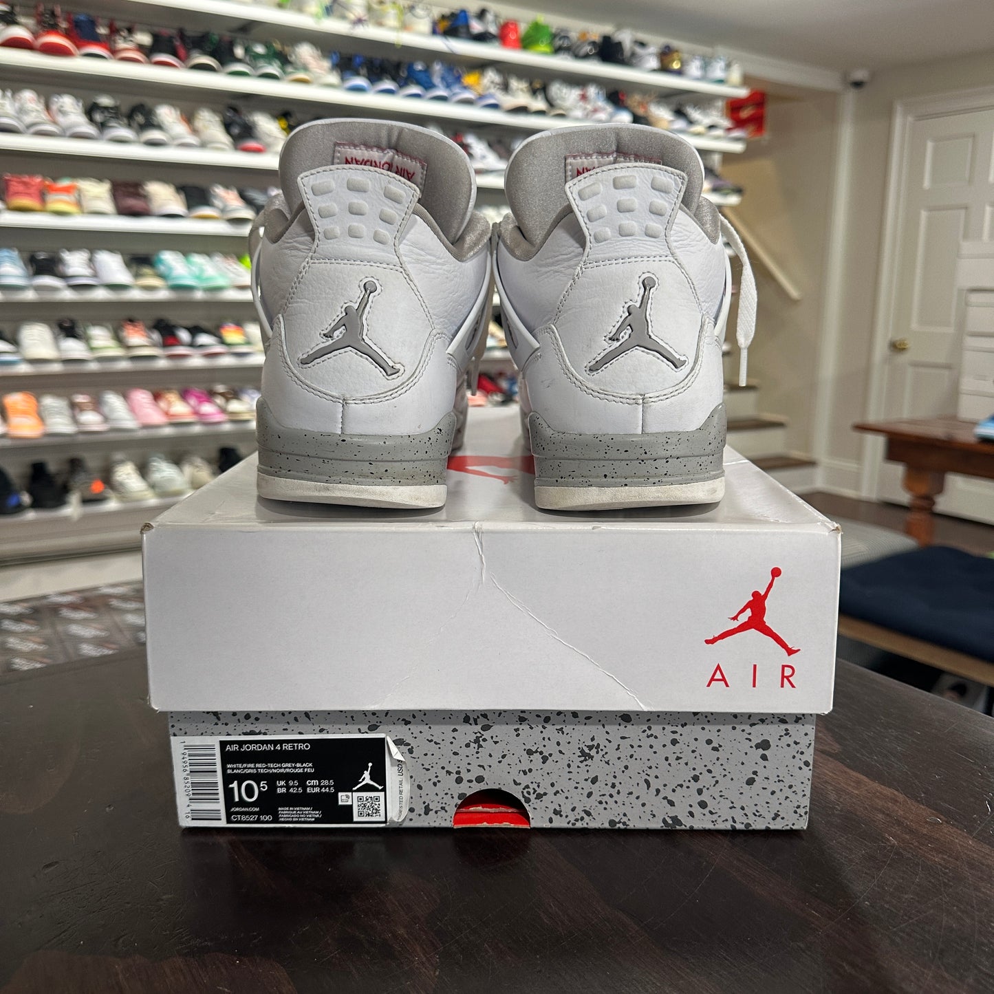 *USED* Nike Air Jordan 4 Oreo (size 10.5)