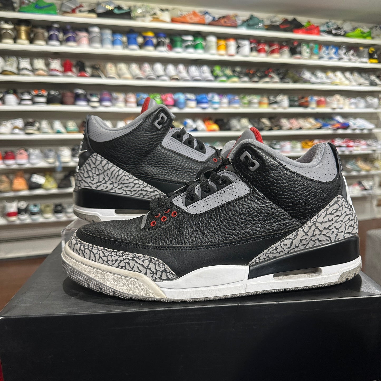 *USED* Air Jordan 3 Black Cement (SIZE 11.5)