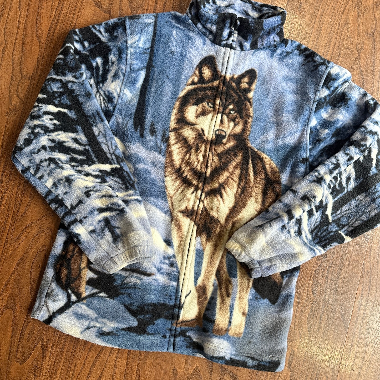 *VINTAGE* Trail Crest Wolf Zip Up (FITS MEDIUM)