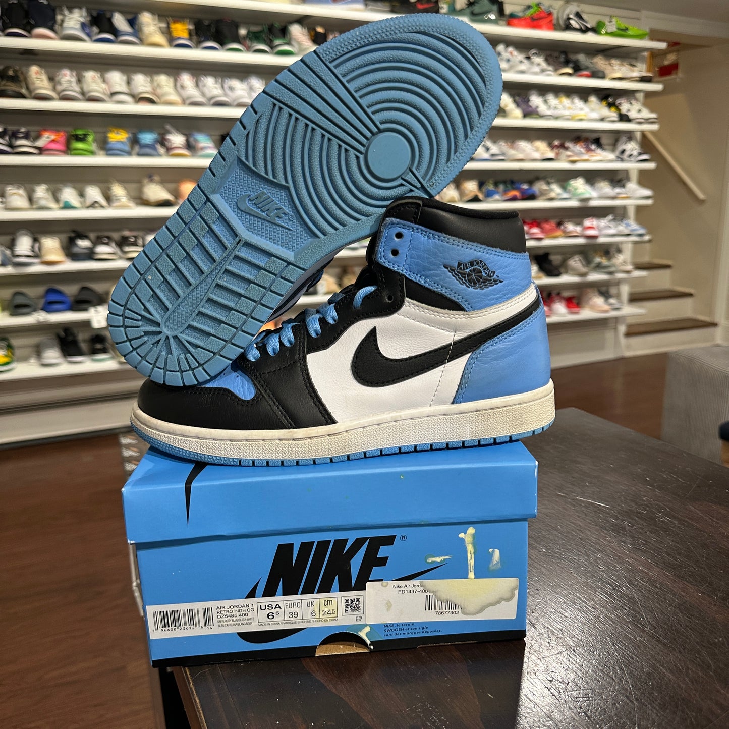 *USED* Jordan 1 High UNC Toe (Size 6.5Y)