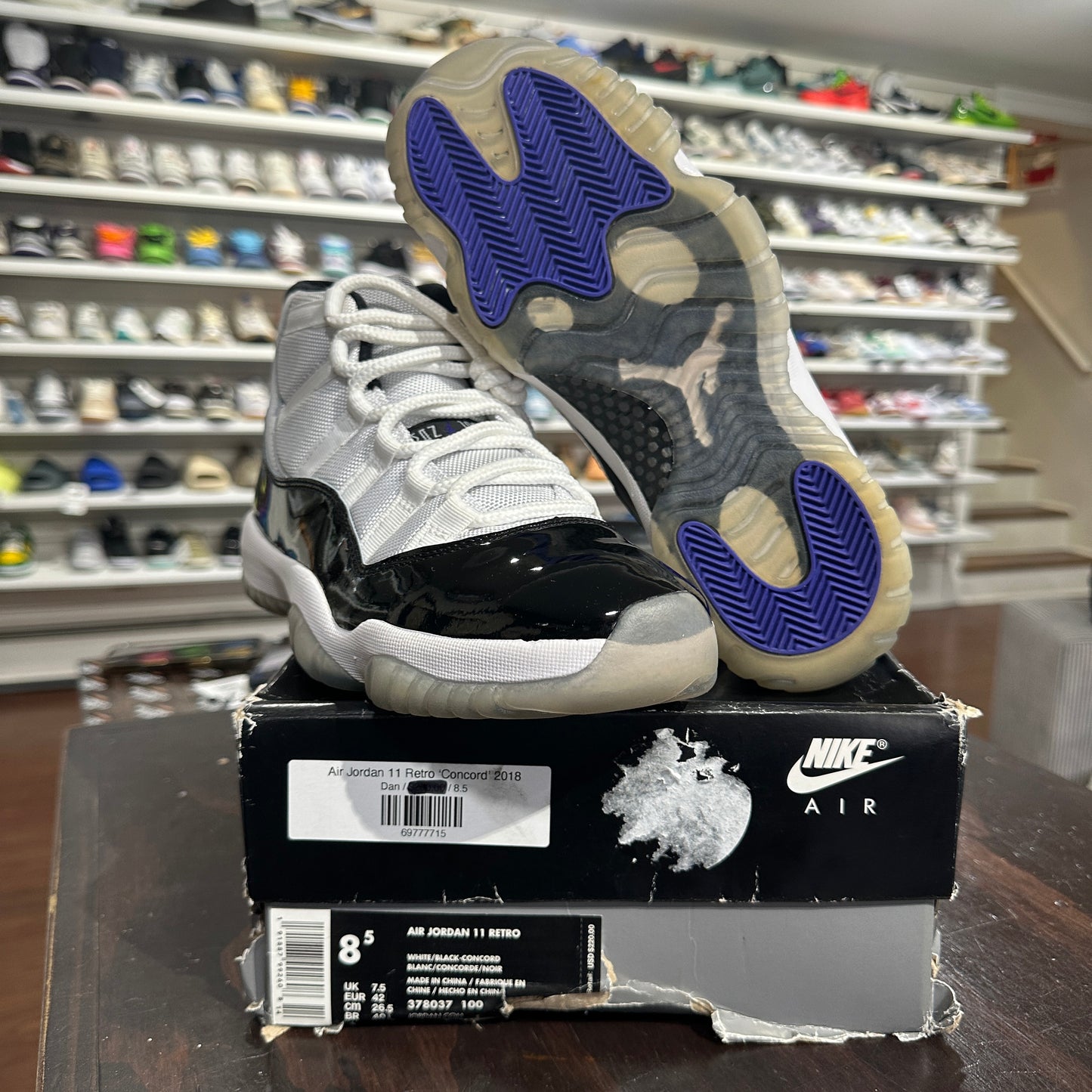 11 Concord Jordan 11 Bottom Sole USED* Air Jordan 11 Concord (size