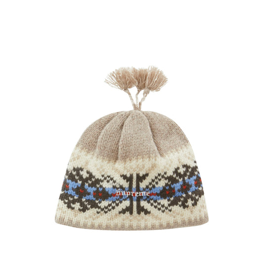 Supreme Beanie Tassel Tan