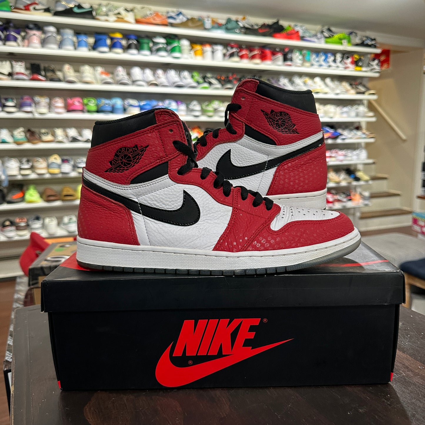 *USED* Air Jordan 1 Spider Man (SIZE 11.5)