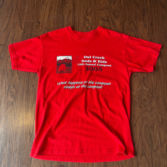 *VINTAGE* Owl Creek 15th Annual Campout "What happens at the campout stays at the campout" 2005 (FITS SMALL/MEDIUM)