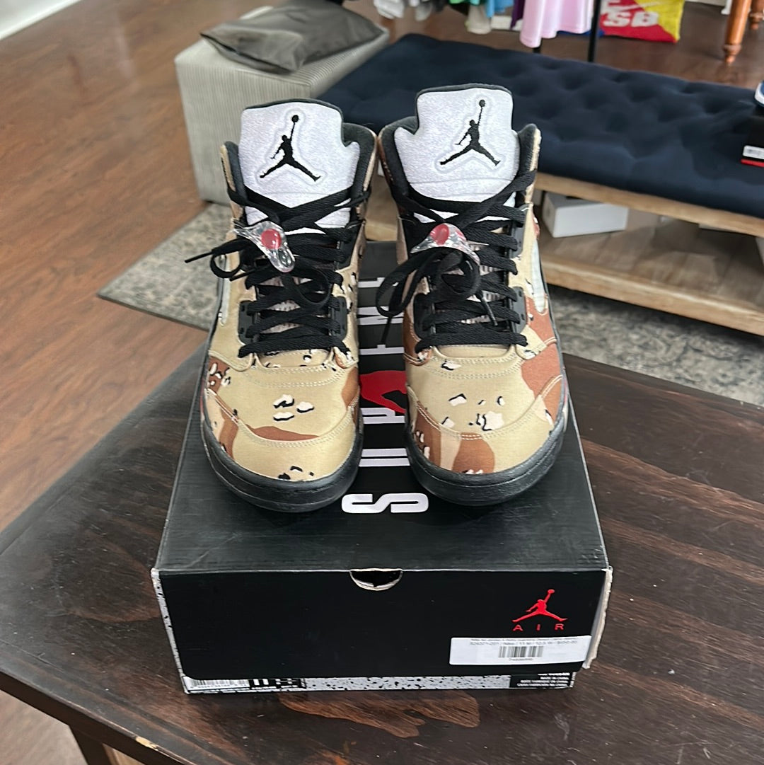 nike air jordan 5 retro supreme desert camo