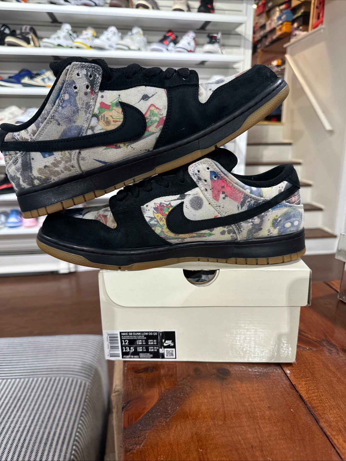 *USED* Dunk Low Supreme Rammellzee (Size 12)