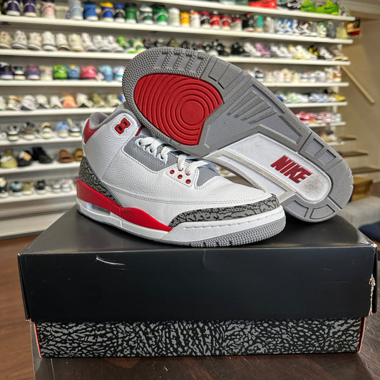 *USED* Air Jordan 3 Fire Red (size 9)